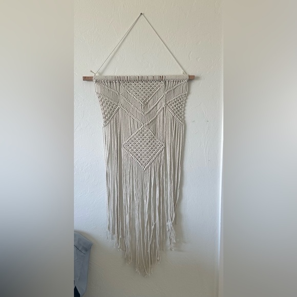Macrame Wall Hanging Decor - Picture 2 of 2